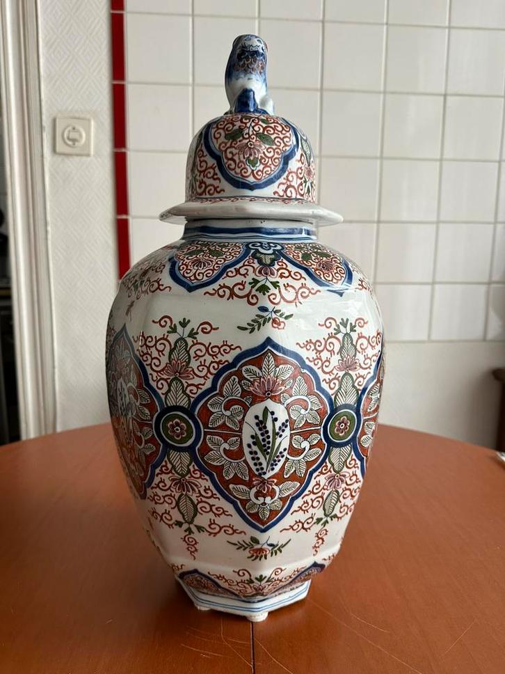 Grande Potiche Boch Keramis Fin 19 ème, Antiek en Kunst, Antiek | Vazen, Ophalen