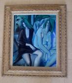 2 femmes sensuelles vêtues et nues - Pascal Papisca (1938-), Antiquités & Art, Enlèvement ou Envoi