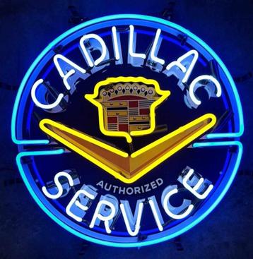 Cadillac service neon en andere USA garage showroom neons