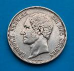 5 Francs.  1865.  Leopold l, Postzegels en Munten, Zilver, Ophalen of Verzenden, Losse munt, Zilver