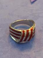 Verzilverd ring, Handtassen en Accessoires, Ringen, Ophalen of Verzenden, Zo goed als nieuw