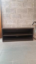 Tv-kast zwart bruin hout, Huis en Inrichting, Kasten |Televisiemeubels, Ophalen, Gebruikt