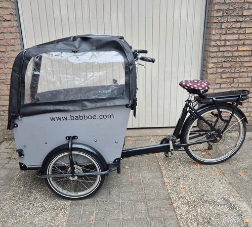 GOEDGEKEURD babboe big E bakfiets met veel extra's, Fietsen en Brommers, Fietsen | Bakfietsen, Gebruikt, Ophalen