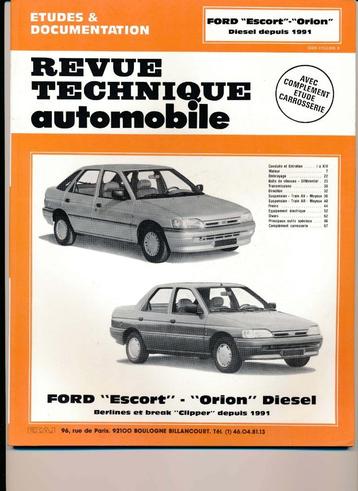 Revue Technique Ford Escort - Orion diesel depuis 1991
