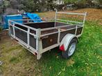 remork L2m B1,32m 750kg met id plaatje gegalvaniseerd, Auto diversen, Aanhangers en Bagagewagens, Ophalen, Gebruikt