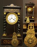 rare pendule Nap III horloge portique colonnes torsadées 53c, Antiquités & Art, Envoi