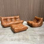 Ligne Roset Togo set - Vol aniline leder cognac, Ophalen of Verzenden