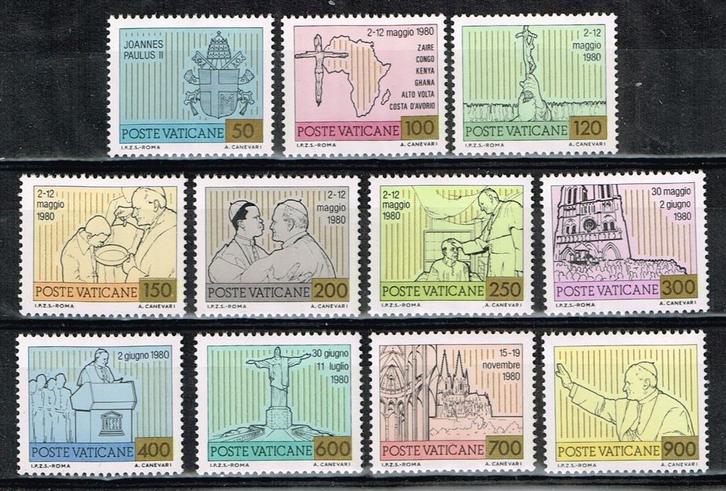 Postzegels uit Vaticaanstad - K 5083 - reizen Paus, Postzegels en Munten, Postzegels | Europa | Italië, Postfris, Verzenden