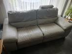 Lederen elektrisch bediende relax zetel, Huis en Inrichting, Ophalen, 150 tot 200 cm, Tweepersoons, Zo goed als nieuw