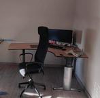 Stevige hoekbureau– Volkern blad – 180x130 cm, Ophalen, In hoogte verstelbaar, Gebruikt, Bureau