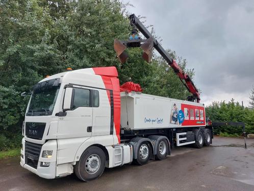 MAN TGX 26.460 6x2/4 (lift-lenk) + AJK + HMF 2243 Z (remote), Auto's, Vrachtwagens, Bedrijf, ABS, Airconditioning, Centrale vergrendeling