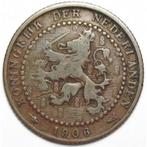 Nederland 1 cent, 1906 Kartelrand, Postzegels en Munten, Ophalen of Verzenden, Koningin Wilhelmina, 1 cent, Losse munt