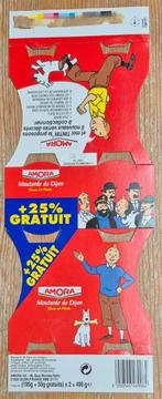 Tintin emballage moutarde Amora 1994 Hergé Kuifje, Verzamelen, Ophalen of Verzenden, Kuifje, Gebruikt, Overige typen