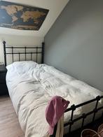 Eenpersoonsbed antiek model, Huis en Inrichting, Slaapkamer | Bedden, Ophalen, Gebruikt, Eenpersoons, Zwart