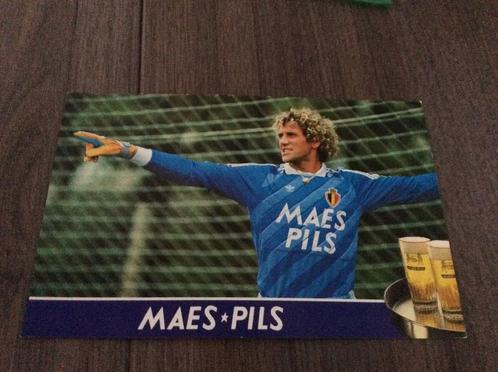 Oude postkaart Jean-Marie Pfaff, Verzamelen, Sportartikelen en Voetbal, Verzenden