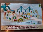 Houten speelgoedtrein, Kinderen en Baby's, Speelgoed | Houten speelgoed, Ophalen, Zo goed als nieuw