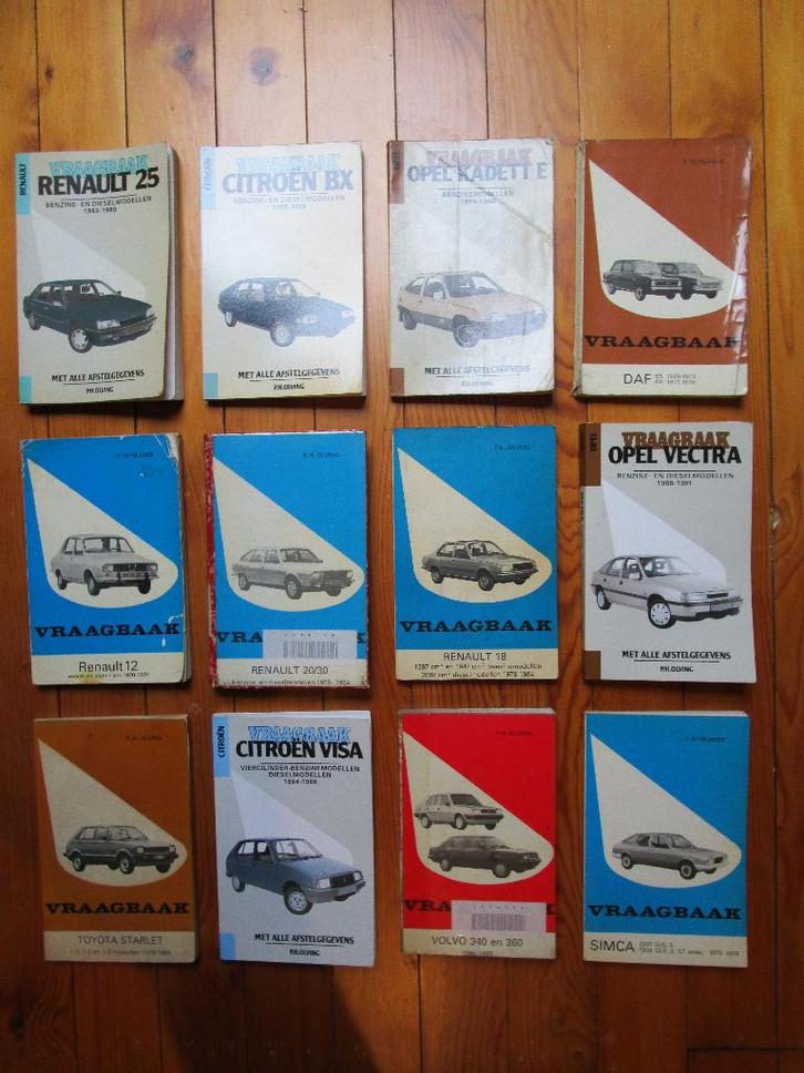 12 Vraagbaken van oldtimers: in goede staat, Autos : Divers, Modes d'emploi & Notices d'utilisation, Enlèvement ou Envoi