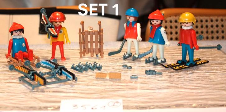2 Sets Playmobil 3561 Wintersport - Skiërs (vintage 1978), Kinderen en Baby's, Speelgoed | Playmobil, Gebruikt, Complete set, Ophalen of Verzenden