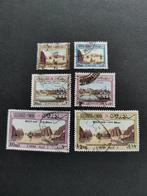 Oman 1972 - havens in 1809 - scheepvaart, zeilschip, Postzegels en Munten, Ophalen of Verzenden, Gestempeld, Midden-Oosten