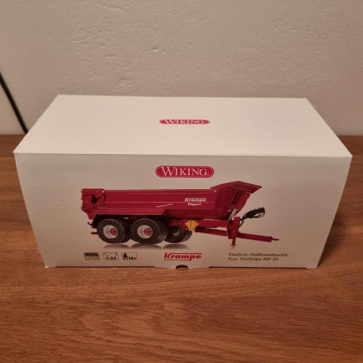 Krampe Halfpipe HP 20 Wiking, Hobby en Vrije tijd, Modelauto's | 1:32, Zo goed als nieuw, Tractor of Landbouw, Overige merken