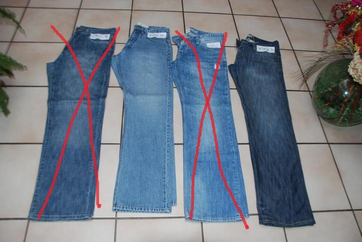 Set blauwe jeansbroeken voor heren W32 In zeer goede staat!, Kleding | Heren, Spijkerbroeken en Jeans, Gedragen, W32 (confectie 46) of kleiner