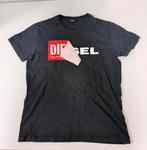 T-SHIRT DIESEL homme avec grand logo t-shirt noir L en coton, Enlèvement ou Envoi, Comme neuf, Taille 52/54 (L), Noir