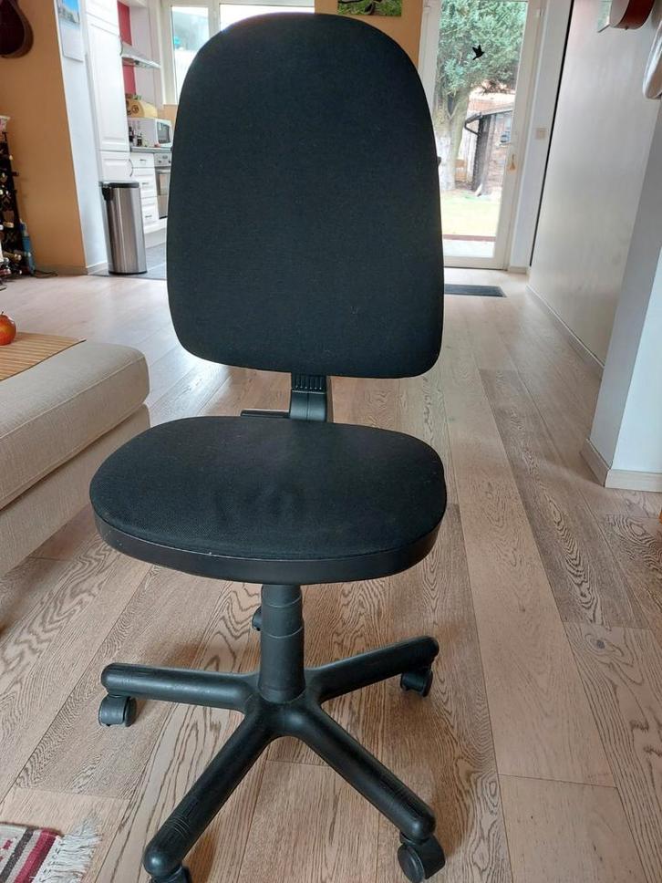 Fauteuil de bureau ajustable à roulettes, Maison & Meubles, Chaises de bureau, Chaise de bureau, Noir, Enlèvement