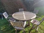 tuinset, Tuin en Terras, Tuinsets en Loungesets, Ophalen, Gebruikt, Teakhout, Tuinset