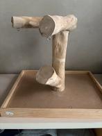 Vogelstand met opvangbak, Dieren en Toebehoren, Vogels | Hokken en Kooien, Ophalen, Nieuw, Hout, Overige typen