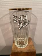 Stella Artois dikke ribbel + goudrand 33 cl, Verzamelen, Biermerken, Ophalen of Verzenden, Gebruikt, Glas of Glazen, Stella Artois