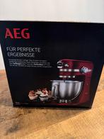AEG - Keukenrobot / mixer - Rood - Prima staat / Spotprijs, Ophalen of Verzenden