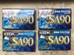 Cassettebandjes TDK SA, Cd's en Dvd's, Cassettebandjes, Ophalen of Verzenden, Nieuw in verpakking, 2 t/m 25 bandjes, Origineel