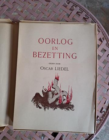 Oscar Liedel Oorlog en bezetting luxe prentenbox 1947 beschikbaar voor biedingen