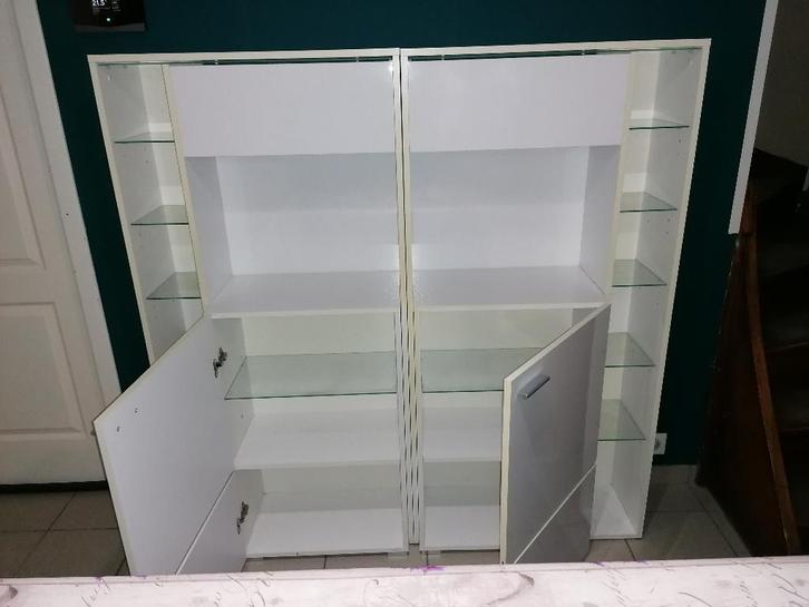 Ensemble meuble TV, Huis en Inrichting, Kasten |Televisiemeubels, Zo goed als nieuw, 100 tot 150 cm, 100 tot 150 cm, 25 tot 50 cm