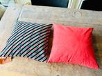Missoni Home kussens set Koraalrode zigzag Oblique stripes, Nieuw, Ophalen, Vierkant, Overige kleuren