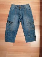 Blauwe 3/4de broek Sincere Vintage maat 36, Sincere Vintage, Ophalen, Gedragen, Blauw