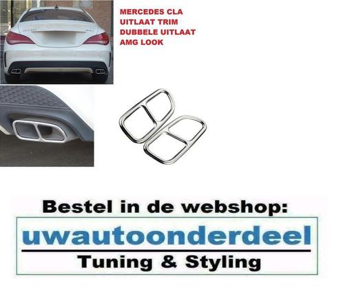 Mercedes CLA W117 C117 AMG Chrome uitlaat trim tip, Autos : Pièces & Accessoires, Autres pièces automobiles, Neuf, Enlèvement ou Envoi