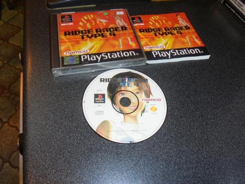 Playstation 1 Ridge Racer 4 Type 4 (orig-compleet), Games en Spelcomputers, Games | Sony PlayStation 1, Gebruikt, Racen en Vliegen