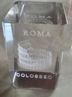 Rome deco en verre cristal 5x5x8 cm collisee, Ophalen