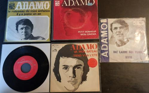 5x Adamo (45RPM), Cd's en Dvd's, Vinyl Singles, Gebruikt, Single, Overige genres, 7 inch, Ophalen of Verzenden