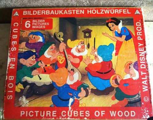 Bilderbaukasten Holzwürfel collector, 6 Disney puzzels. Hout, Verzamelen, Speelgoed, Gebruikt, Ophalen of Verzenden