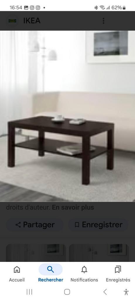 IKEA salontafel zwartbruin, Huis en Inrichting, Tafels | Salontafels, Gebruikt, Ophalen