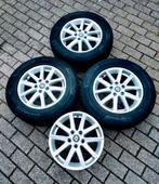 4 alu velgen Renault + 3 M+S banden Continental 215 65 HR16, Auto-onderdelen, Ophalen, Velg(en), 16 inch, Winterbanden