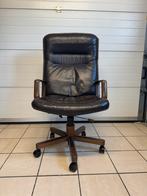 Vintage bureaustoel met hoge rugleuning., Ophalen, Gebruikt, Bureaustoel