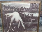 dessin vaches signe L seghers, Antiek en Kunst, Ophalen