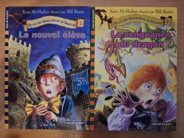 Lot de 2 livres de "L'école des Massacreurs de Dragons" beschikbaar voor biedingen