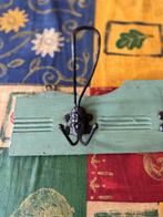 Vintage kapstok, groen met als haakjes hoofden, Huis en Inrichting, Woonaccessoires | Kapstokken, Wandkapstok, Gebruikt, Geen idee