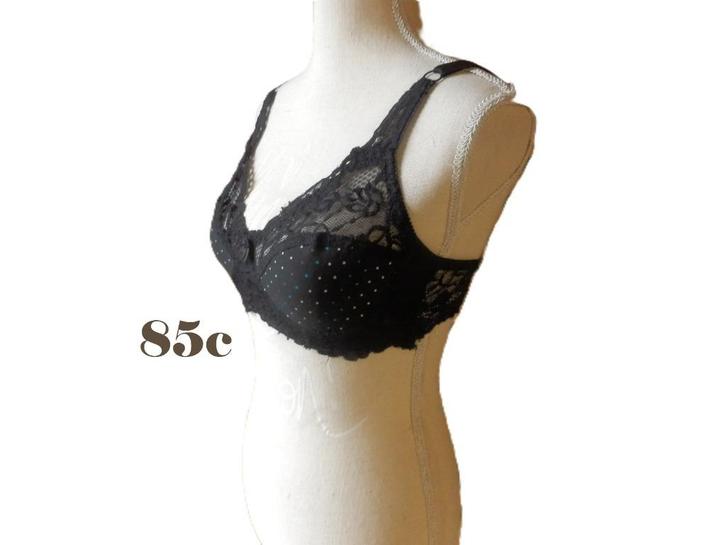 (57)- soutien femme bleu fonçé t.85c - rosa junio -, Kleding | Dames, Ondergoed en Lingerie, BH, Zwart, Ophalen of Verzenden