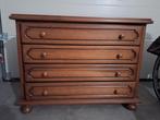 Ladekast 4 schuiven, Huis en Inrichting, Kasten | Ladekasten, Ophalen, 100 tot 150 cm, Eikenhout, Zo goed als nieuw