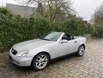 Mercedes SLK cabriolet 106000KM AIRCO CUIR, Autos, Cuir, Argent ou Gris, Achat, Entreprise